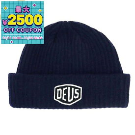 デウス・エクス・マキナ Deus Ex Machina 帽子 メンズ ロゴ ビーニー ニットキャップ ネイビー DMW47269 NAVY | コンビニ受取 ブランド【最大2500円クーポン 11/12 23:59迄】
