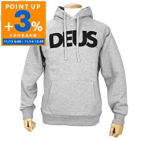 デウス・エクス・マキナ Deus Ex Machina パーカー メンズ ロゴ フーディ ［Sサイズ/Mサイズ/Lサイズ］ グレー DMF88526 GREY MARLE | コンビニ受取 ブランド【全品ポイント3倍 11/14 12:59迄】