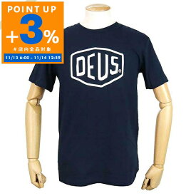 デウス・エクス・マキナ Deus Ex Machina Tシャツ メンズ 半袖 ロゴ ［Sサイズ/Mサイズ/Lサイズ］ ネイビー T-DMW41808E NAVY | コンビニ受取 ブランド【全品ポイント3倍 11/14 12:59迄】