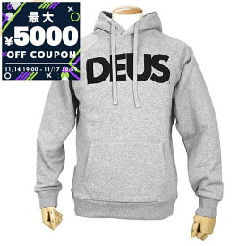 デウス・エクス・マキナ Deus Ex Machina パーカー メンズ ロゴ フーディ ［Sサイズ/Mサイズ/Lサイズ］ グレー DMF88526 GREY MARLE | コンビニ受取 ブランド【最大5000円クーポン 11/17 10:59迄】