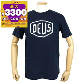 デウス・エクス・マキナ Deus Ex Machina Tシャツ メンズ 半袖 ロゴ ［Sサイズ/Mサイズ/Lサイズ］ ネイビー T-DMW41808E NAVY | コンビニ受取 ブランド【最大3300円クーポン 11/18 23:59迄】