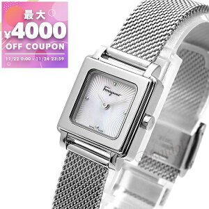 tFK Ferragamo rv fB[X SQUARE XNGA 20mm bVxg zCgp[×Vo[ SFBY00119 | uhyő4000~N[| 11/24 23:59z