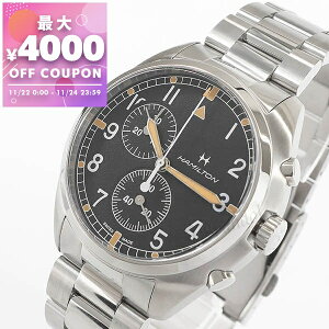 n~g HAMILTON rv Y J[L ArG[V Pilot Pioneer Chrono Quartz 41mm ubN×Vo[ H76522131 | uhyő4000~N[| 11/24 23:59z