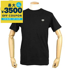 デウス・エクス・マキナ Deus Ex Machina Tシャツ メンズ 半袖 ワンポイント ロゴ ［Sサイズ/Mサイズ/Lサイズ］ ブラック T-DMF201877 BLACK | コンビニ受取 ブランド【最大3500円クーポン 2/9 15:59迄】