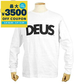 デウス・エクス・マキナ Deus Ex Machina Tシャツ 長袖 メンズ ロゴ ［Sサイズ/Mサイズ/Lサイズ］ ホワイト DMF81530 WHITE | コンビニ受取 ブランド【最大3500円クーポン 2/9 15:59迄】