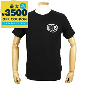 デウス・エクス・マキナ Deus Ex Machina Tシャツ メンズ 半袖 バックロゴ ［Sサイズ/Mサイズ/Lサイズ］ ブラック T-DMW41808C BLACK | コンビニ受取 ブランド【最大3500円クーポン 2/9 15:59迄】