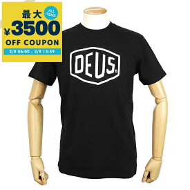 デウス・エクス・マキナ Deus Ex Machina Tシャツ メンズ 半袖 ロゴ ［Sサイズ/Mサイズ/Lサイズ］ ブラック T-DMW41808E BLACK | コンビニ受取 ブランド【最大3500円クーポン 2/9 15:59迄】