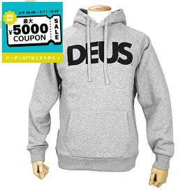 デウス・エクス・マキナ Deus Ex Machina パーカー メンズ ロゴ フーディ ［Sサイズ/Mサイズ/Lサイズ］ グレー DMF88526 GREY MARLE | コンビニ受取 ブランド【最大5000円クーポン 2/11 10:59迄】