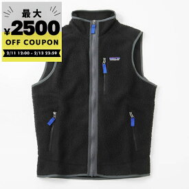 パタゴニア Patagonia フリース ベスト レトロパイルベスト RETRO PILE VEST S/M/L ブラック 22821 Black w/Forge Grey | ブランド【最大2500円クーポン 2/13 23:59迄】