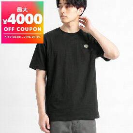 デウス・エクス・マキナ Deus Ex Machina Tシャツ メンズ 半袖 ワンポイント ロゴ ［Sサイズ/Mサイズ/Lサイズ］ ブラック T-DMF201877 BLACK | コンビニ受取 ブランド【最大4000円クーポン 7/26 23:59迄】