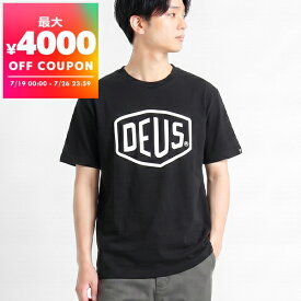 デウス・エクス・マキナ Deus Ex Machina Tシャツ メンズ 半袖 ロゴ ［Sサイズ/Mサイズ/Lサイズ］ ブラック T-DMW41808E BLACK | コンビニ受取 ブランド【最大4000円クーポン 7/26 23:59迄】