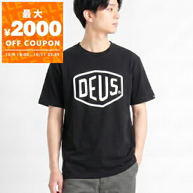 デウス・エクス・マキナ Deus Ex Machina Tシャツ メンズ 半袖 ロゴ ［Sサイズ/Mサイズ/Lサイズ］ ブラック T-DMW41808E BLACK | コンビニ受取 ブランド【最大2000円クーポン 10/11 23:59迄】