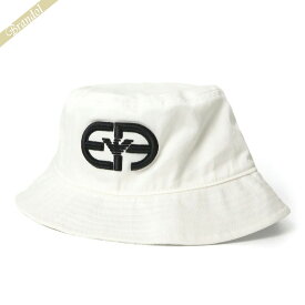 エンポリオアルマーニ EMPORIO ARMANI メンズ 帽子 EAロゴ バケットハット ［S/Mサイズ・L/XLサイズ］ ホワイト 627867 2R554 41610 | コンビニ受取 ブランド