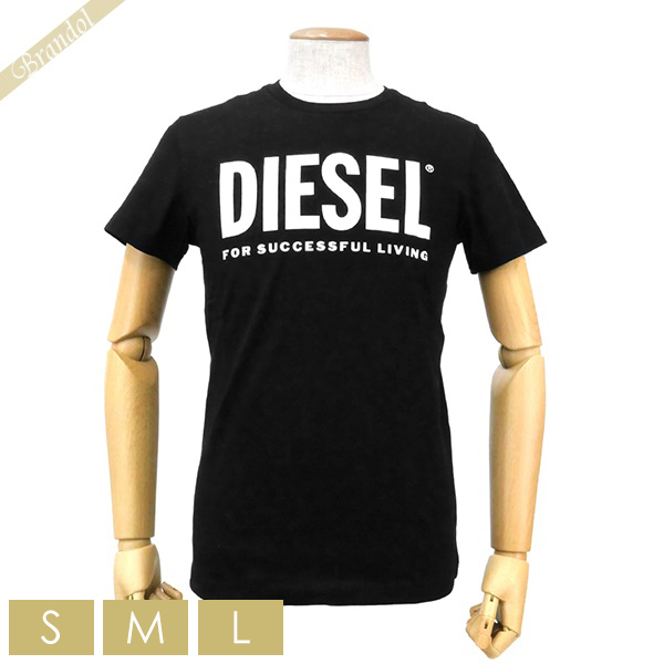 ディーゼル DIESEL メンズ Tシャツ T-DIEGO-LOGO ロゴ ［Sサイズ/Mサイズ/Lサイズ］ ブラック 00SXED 0AAXJ  900 | コンビニ受取 ブランド | 海外ブランド専門店 Brandol