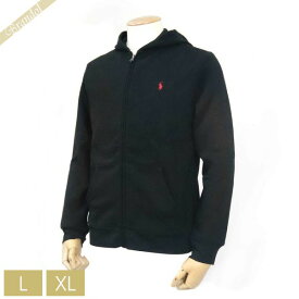 ラルフローレン RALPH LAUREN メンズ・レディース ジップアップパーカー ブラック ［Lサイズ/XLサイズ］ 323547626 003 | コンビニ受取 ブランド