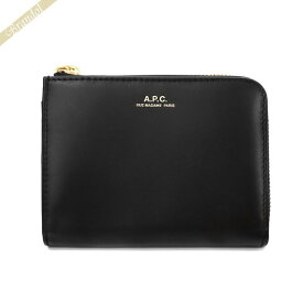 《最大3000円クーポン_29日11:59迄》アーペーセー 二つ折り財布 A.P.C. レディース ブラック PXAWV F63166 LZZ | ブランド