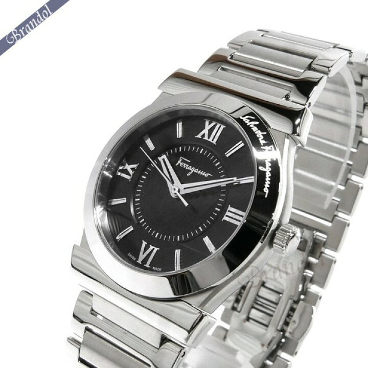 楽天市場 最大3000円クーポン P3倍 24日23 59迄 フェラガモ 腕時計 Ferragamo メンズ Vega ベガ 37mm ブラック シルバー Fi ブランド Azurebrandol