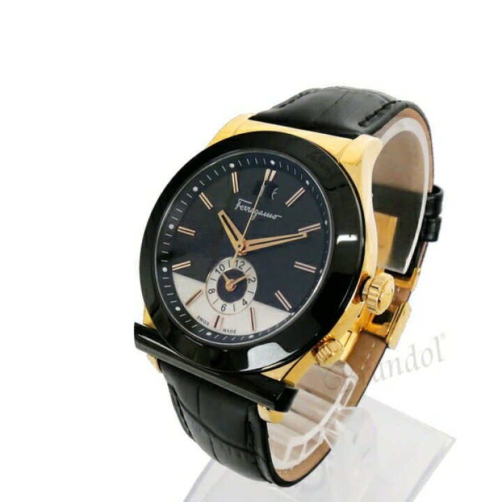 楽天市場 最大2800円クーポン 4日11 59迄 フェラガモ 腕時計 Ferragamo メンズ 18 40mm ブラック ゴールド Ffo0017 ブランド Azurebrandol