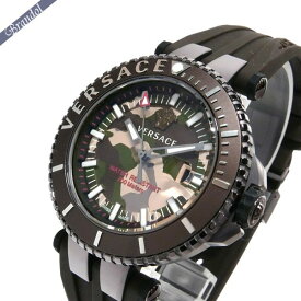 〈大特価セール〉ベルサーチ 腕時計 VERSACE メンズ Vレース ダイバー カモフラージュ柄 46mm グリーン×ブラウン VAK06 0016 | ブランド