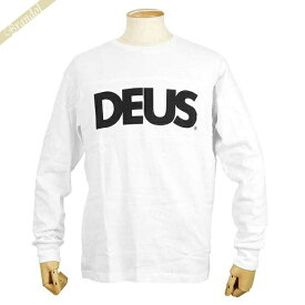 《最大4000円クーポン_6日23:59迄》デウス・エクス・マキナ Tシャツ Deus Ex Machina メンズ 長袖 ロゴ S/M/L ホワイト DMF81530 WHITE | ブランド