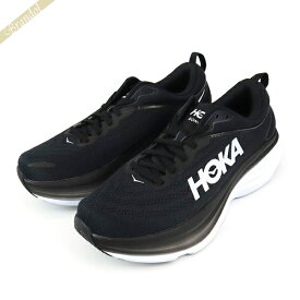 《最大P10倍_スーパーSALE_4日20時～》ホカオネオネ スニーカー HOKA ONE ONE メンズ ボンダイ8 BONDI ブラック×ホワイト 1123202 BLACK/WHITE | ブランド