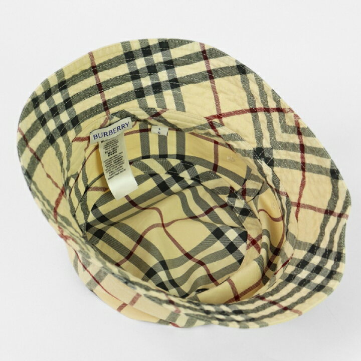 楽天市場】バーバリー 帽子 BURBERRY チェック柄 バケットハット M/L 