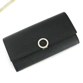 ブルガリ 長財布 BVLGARI メンズ ブルガリ・ブルガリ BVLGARI レザー ブラック 30414 GRAIN BLK | ブランド