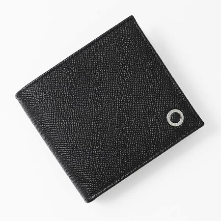 《最大2400円クーポン配布中_23日23:59迄》ブルガリ 二つ折財布 BVLGARI メンズ ブルガリ・ブルガリ BVLGARI マン レザー ブラック 30396 BLK | ブランド