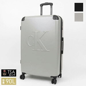 �J���o���N���C�� �L�����[�P�[�X Calvin Klein Lina Hard-Side Collection 90L TSA���b�N�Ή� �c�^ L�T�C�Y �@�u���b�N/�O���[ LH818LN3 | �u�����h