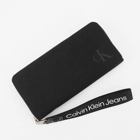 Calvin Klein Jeans カルバンクライン ジーンズ ラウンドファスナー長財布 持ち手付 ブラック K60K611242BDS