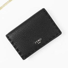 フェンディ 名刺入れ FENDI レザー カードケース ブラック メンズ 7M0222 F0GXN AP3B | ブランド