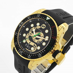 GUCCI �O�b�` �����Y�r���v DIVE �_�C�u �X�l�[�N���`�[�t 45mm �u���b�N×�S�[���h YA136219 | �u�����h