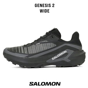 �T������ SALOMON �g���C�������j���O�V���[�Y �����Y GENESIS 2 WIDE ���L �X�j�[�J�[ �N�C�b�N�V���[���[�X �u���b�N L45388500 2026�N�H�~�V�� | �u�����h 2026AW