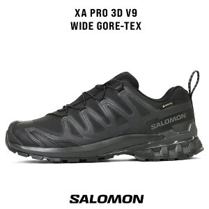 �T������ SALOMON �g���C�������j���O�V���[�Y �����Y XA PRO 3D V9 WIDE GTX GORE-TEX ���C�h �h���X�j�[�J�[ �S�A�e�b�N�X �u���b�N L47277000 2026�N�t�ĐV�� | �u�����h 2026SS