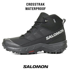 �T������ SALOMON �E�B���^�[�u�[�c �����Y CROSSTRAK WATERPROOF �~�b�h�J�b�g �h�� �h���V���[�Y �u���b�N L47570200 | �u�����h