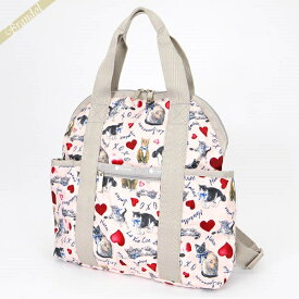 《最大2000円クーポン配布中_24日10:59迄》レスポートサック ミニボストンバッグ LeSportsac DOUBLE TROUBLE キャット柄 ライトピンク×ベージュ 2442 E479 | ブランド