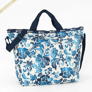 ���X�|�[�g�T�b�N �g�[�g�o�b�O LeSportsac DELUXE EASY CARRY TOTE 2way�V�����_�[�o�b�O �ԕ� �u���[×�z���C�g�n ���f�B�[�X 4360 E478