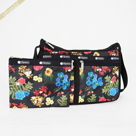 《最大2000円クーポン配布中_24日10:59迄》レスポートサック ショルダーバッグ LeSportsac DELUXE EVERYDAY BAG 花柄 ブラック系マルチカラー 7507 E477 | ブランド