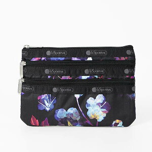 ső4000~N[| 11/24 23:59tX|[gTbN |[` LeSportsac 3-ZIP COSMETIC ԕ ubN×lCr[ 7158 E778 fB[X | uh