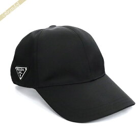 プラダ ベースボールキャップ PRADA 帽子 メンズ サイド 三角ロゴ ナイロン Lサイズ ブラック 2HC274 2DMI F0002 L | ブランド