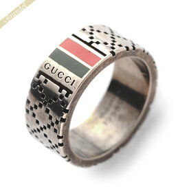 〈訳あり・光沢有〉GUCCI グッチ 指輪 ディアマンティッシマ リング 8号 クロームシルバー 295675 J89L0 8518 08