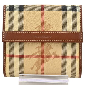 あさた様専用☆新品未使用✨バーバリー 二つ折り財布 ベージュチェック&