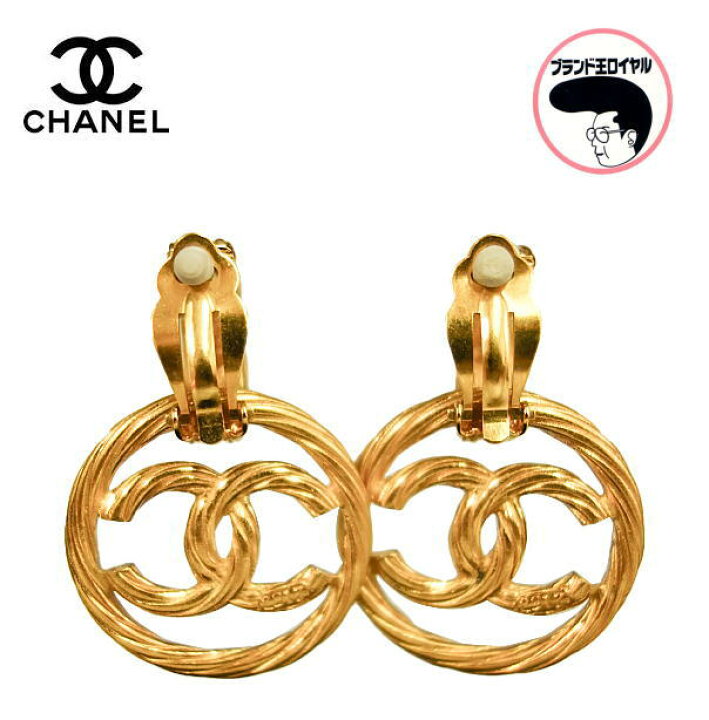 楽天市場】【中古】CHANEL シャネル ココマーク イヤリング サークル 