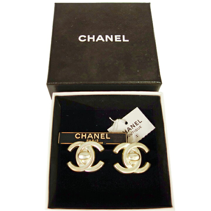 楽天市場】【中古】CHANEL シャネル イヤリング ココマーク シルバー  