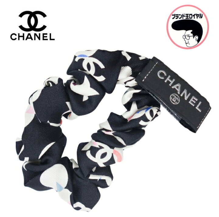 楽天市場】CHANEL シャネル シュシュ CCマーク ブラック 