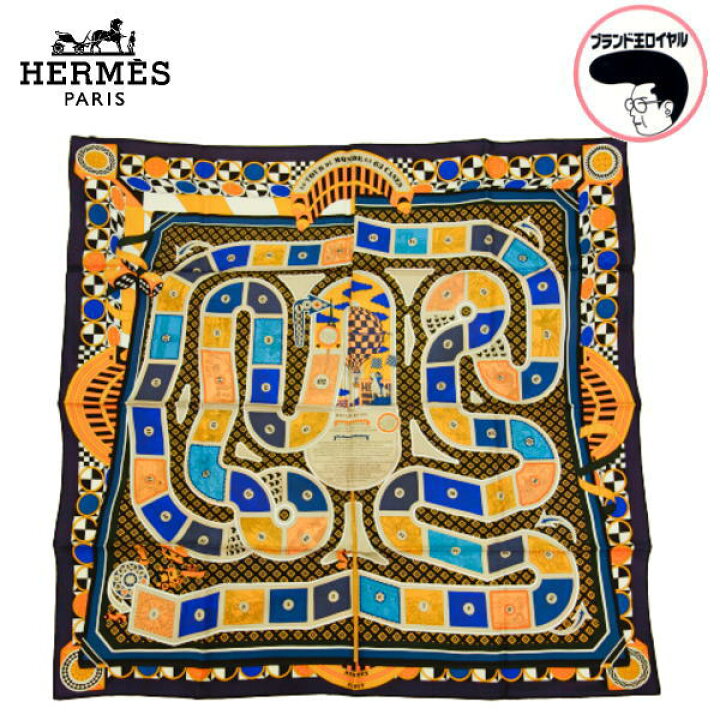 楽天市場】【中古】未使用品 HERMES エルメス カレ90 LE TOUR DU MONDE 