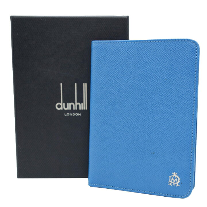 楽天市場】ダンヒル Dunhill パスポートケース ブルー【中古  