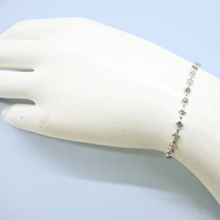 楽天市場】K18WG ダイヤブレス 2ct ダイヤブレスレット ホワイト 