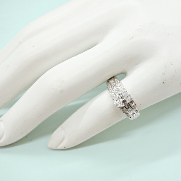 楽天市場】ダイヤモンド リング Pt900 D 1.006ct 0.43ct Dカラー 