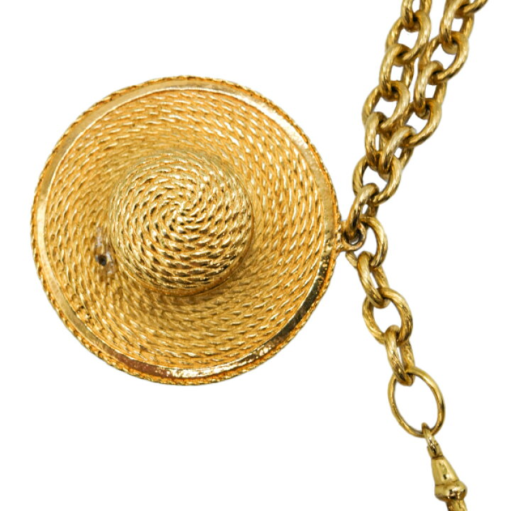 楽天市場】【中古】CHANEL シャネル チェーンネックレス 麦わら帽子 